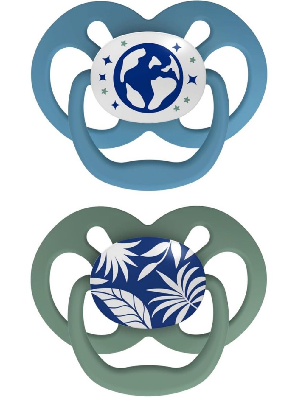 Glow-in-the-Dark Baby Pacifiers, Soft Silicone Soothers, BPA-Free, 6-18m, 2 Pack
